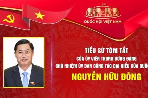 Tiểu sử tóm tắt và Chương trình hành động của Ủy viên Ban Chấp hành Trung ương Đảng, Chủ nhiệm Ủy ban Công tác đại biểu của Quốc hội Nguyễn Hữu Đông