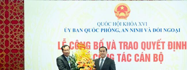 Ảnh: Lễ công bố, trao Quyết định bổ nhiệm Vụ trưởng Vụ Quốc phòng, An ninh và Đối ngoại