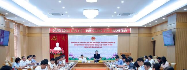 Ủy ban Khoa học, Công nghệ và Môi trường làm việc tại Thái Nguyên: Gỡ vướng Luật Điện lực, thúc đẩy cơ chế DPPA