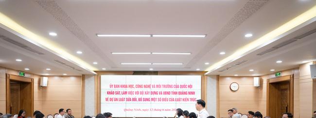 Đoàn công tác của Ủy ban Khoa học, Công nghệ và Môi trường của Quốc hội làm việc tại tỉnh Quảng Ninh