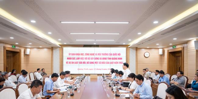 Đoàn công tác của Ủy ban Khoa học, Công nghệ và Môi trường của Quốc hội làm việc tại tỉnh Quảng Ninh