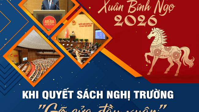 [Infographic] Khi những quyết sách nghị trường "gõ cửa" đầu Xuân