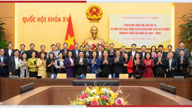 [Infographic] Ủy ban Pháp luật và Tư pháp: Đổi mới tư duy xây dựng pháp luật, hoàn thiện thể chế để phát triển đất nước