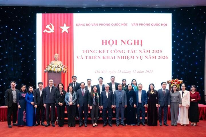 Hội nghị tổng kết công tác Đảng bộ và công tác chuyên môn của Văn phòng Quốc hội năm 2025
