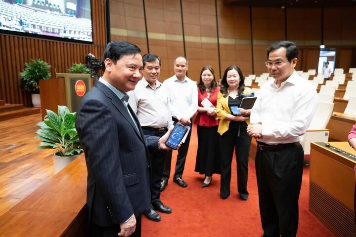 [Ảnh] Phó Chủ tịch Quốc hội Nguyễn Khắc Định chủ trì cuộc họp về công tác chuẩn bị Kỳ họp thứ Nhất, Quốc hội khoá XVI