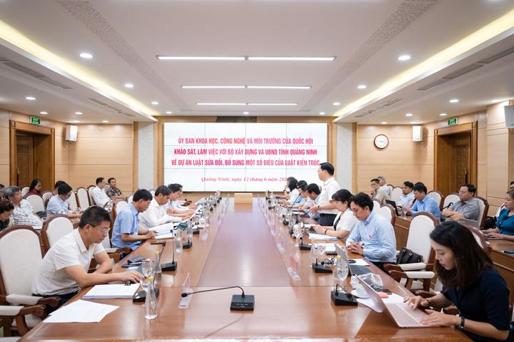 Đoàn công tác của Ủy ban Khoa học, Công nghệ và Môi trường của Quốc hội làm việc tại tỉnh Quảng Ninh
