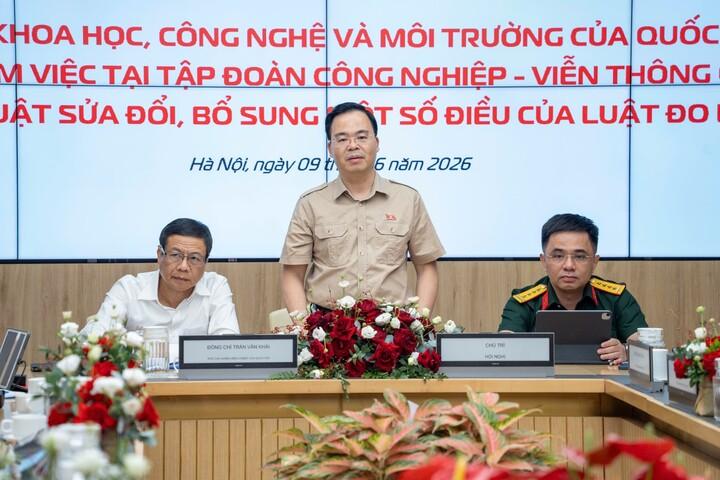 Đoàn công tác của Ủy ban Khoa học, Công nghệ và Môi trường làm việc với Tập đoàn Viettel
