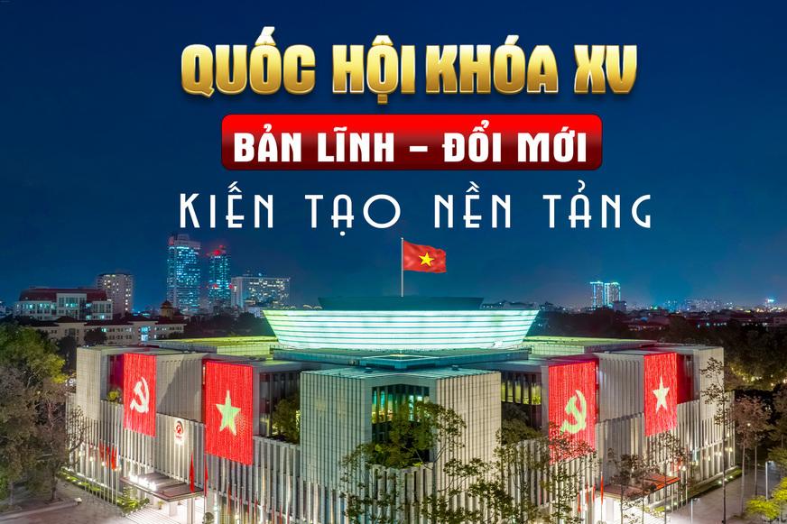 [Infographic] Quốc hội Khóa XV: Bản lĩnh - Đổi mới - Kiến tạo nền tảng cho kỷ nguyên vươn mình của dân tộc