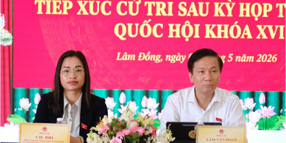 ĐBQH Lâm Đồng tiếp xúc với cử tri xã Phúc Thọ Lâm Hà