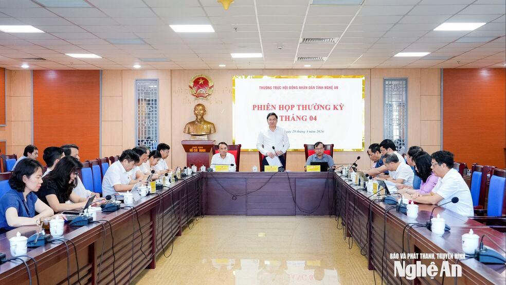 Thường trực HĐND tỉnh Nghệ An chọn chất vấn 2 nội dung tại kỳ họp thường lệ giữa năm 2026