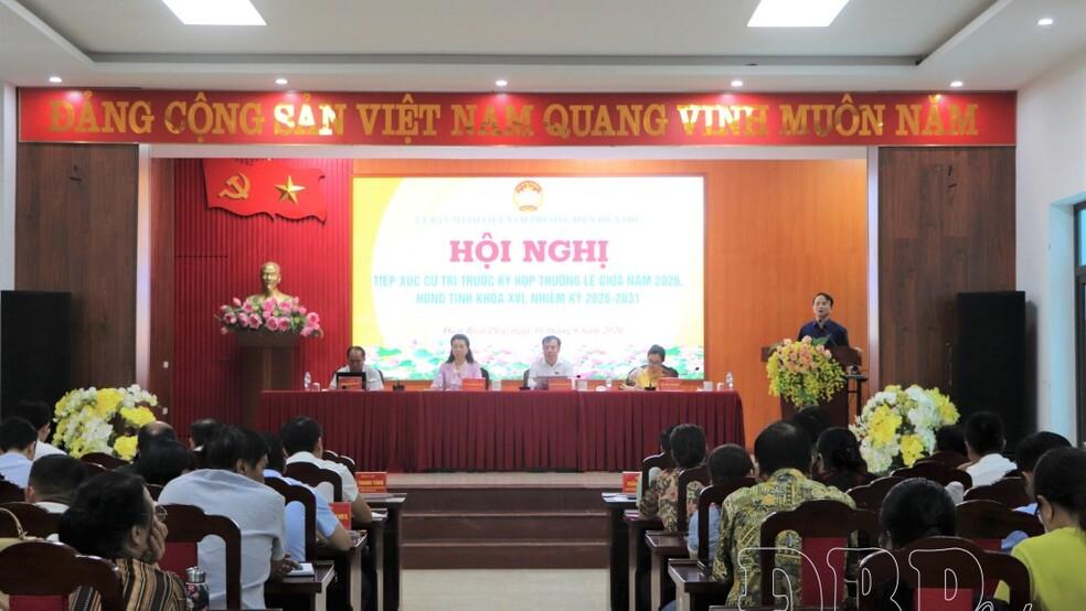 Tiếp xúc cử tri trước kỳ họp thường lệ giữa năm 2026