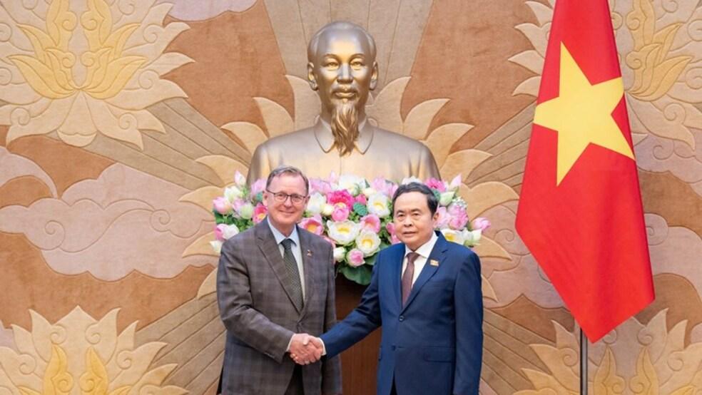Chủ tịch Quốc hội Trần Thanh Mẫn tiếp Phó Chủ tịch Quốc hội Cộng hoà Liên bang Đức
