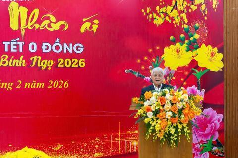 Phó Chủ tịch Thường trực Quốc hội Đỗ Văn Chiến dự Chương trình Tết Nhân ái - Chợ Tết 0 đồng tại Phú Thọ
