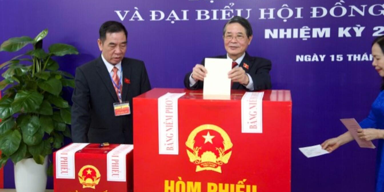 Phó Chủ tịch Quốc hội Nguyễn Đức Hải dự lễ khai mạc Bầu cử đại biểu Quốc hội khóa XVI và đại biểu HĐND các cấp nhiệm kỳ 2026 - 2031 tại tổ bầu cử số 16 - khu vực bỏ phiếu số 21