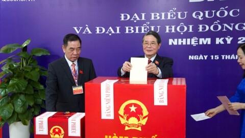 Phó Chủ tịch Quốc hội Nguyễn Đức Hải dự lễ khai mạc Bầu cử đại biểu Quốc hội khóa XVI và đại biểu HĐND các cấp nhiệm kỳ 2026 - 2031 tại tổ bầu cử số 16 - khu vực bỏ phiếu số 21