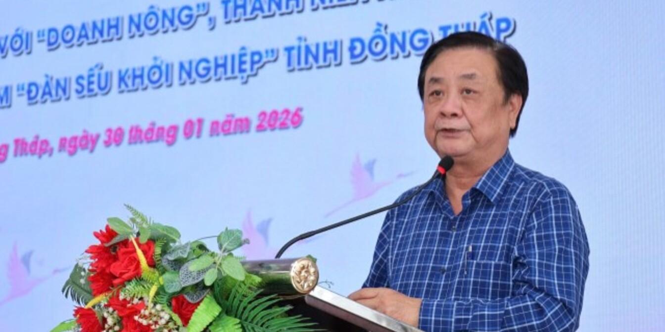 Phó Chủ tịch Quốc hội Lê Minh Hoan đối thoại với thanh niên nông thôn tỉnh Đồng Tháp