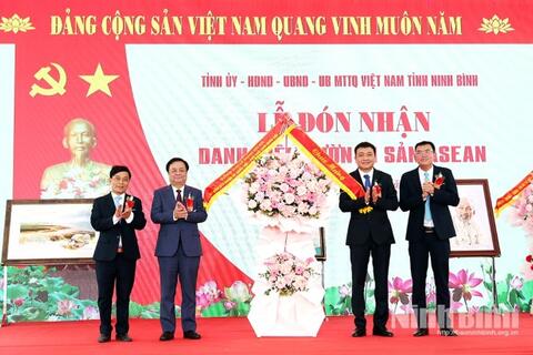 Phó Chủ tịch Quốc hội Lê Minh Hoan dự Lễ đón nhận danh hiệu Vườn di sản ASEAN của Vườn quốc gia Xuân Thủy