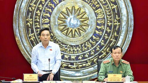 Phó Chủ tịch Quốc hội, Thượng tướng Nguyễn Doãn Anh làm việc với Thường trực Ủy ban Quốc phòng, An ninh và Đối ngoại của Quốc hội